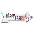 Signmission Happy Easter Arrow Decal Funny Home Decor 24in Wide D-A-8-999831